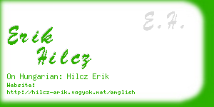 erik hilcz business card